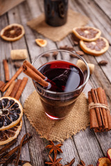 Hot mulled wine