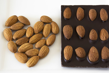 Delicious Chocolate Bar with Almonds