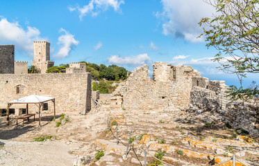 Inside the Venus Castle, the Norman Castle of Erice, Sicily, Italy