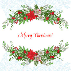 Background with Christmas decoration