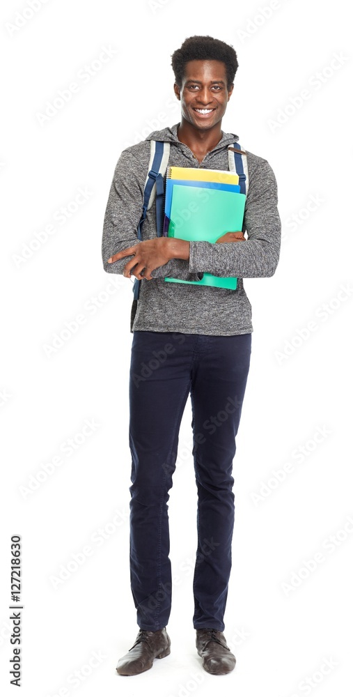 Canvas Prints African American student.