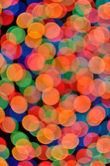 Colorful Christmas lights bokeh background