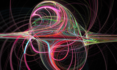 Abstract fractal image. Wallpaper. Creative digital artwork.