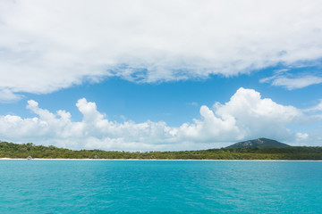 Whitehaven Beach, a 7 km stretch along Whitsunday Island, Queensland, Australia