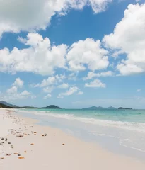 Crédence de cuisine en verre imprimé Whitehaven Beach, île de Whitsundays, Australie Whitehaven Beach, a 7 km stretch along Whitsunday Island, Queensland, Australia
