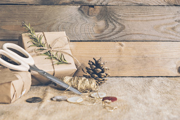 Rustic christmas presents