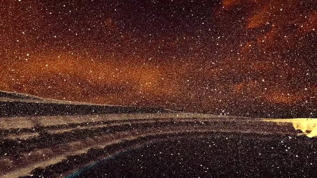 Moon surface or alien planet with craters 3d rendering