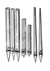 Pipe organ, labial pipes vintage engraving