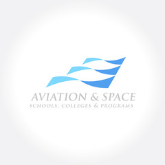 Flaying Icon Logo Template