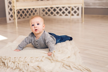 Portrait Of Cute Baby Boy