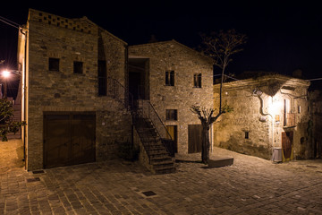 Little square of Aliano, Basilicata IT