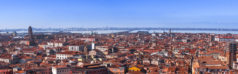 Fototapeta na wymiar panorama of Venice Cannaregio aereal view