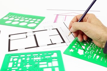 Project of architecture of interior