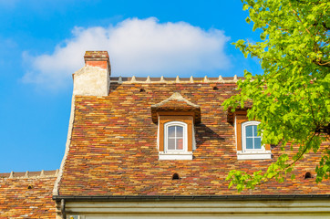The top of the house with nice window