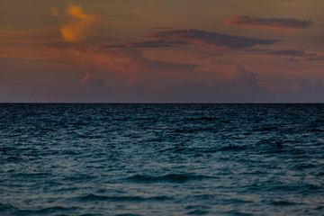 Sonnenuntergang am Strand von Kuba Varadero