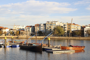 fishing boats in Vigo city - 127236240