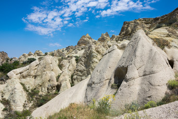 Stone formations in Cappadocia, Turkey