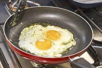 freshly made, delicious meal of eggs