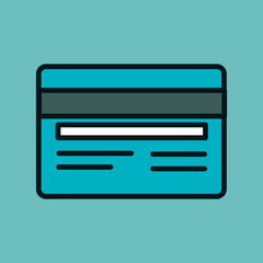 credit card isolated icon vector illustration design