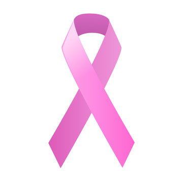vector illustration pink ribbon symbolic