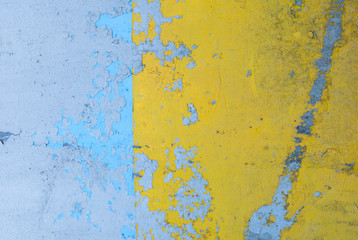 chipped paint on iron surface, perfect background for your concept or project