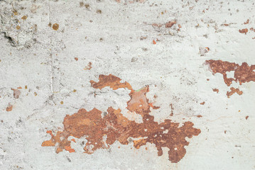 chipped paint on an old plaster wall, abstract concrete, weathered with cracks and scratches, landscape style, great background or texture