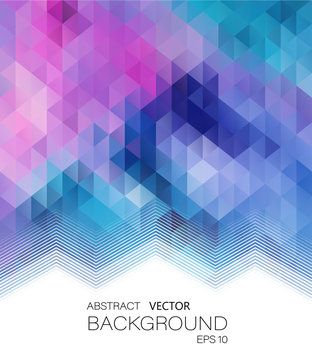 Abstract vector geometric colorful background