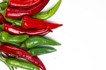 chili pepper on a white background