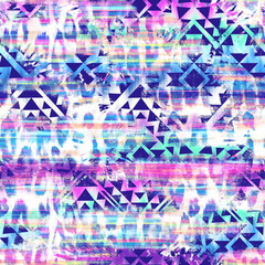 watercolor layers tribal print - seamless background