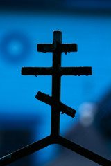 Orthodox metal cross