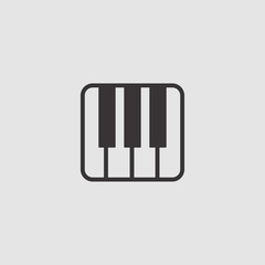 piano icon illustration