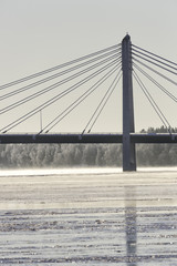 Cable Bridge in Umea, Sweden