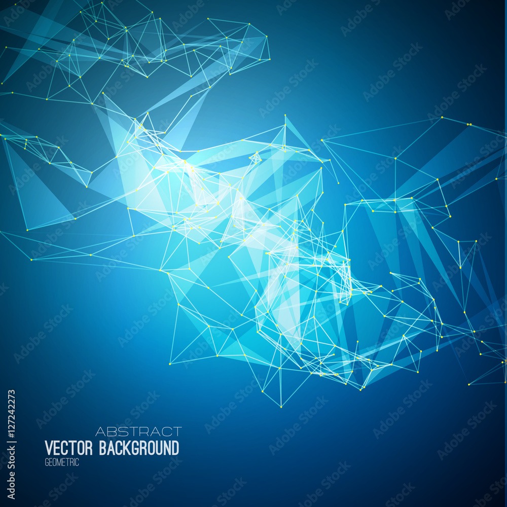 Poster abstract geometric background design