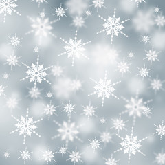 Fototapeta na wymiar Beautiful abstract snowflakes Christmas background
