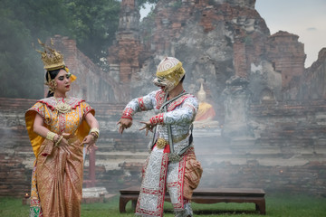 Khon Mask Traditional Thai drama dance