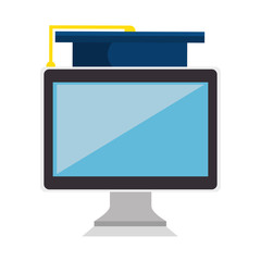 education online elearning icon vector illustration design