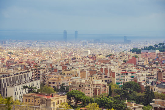 View of Barcelona city