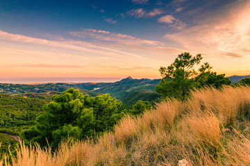 The Sunset of Andalusia looking on to Marbella