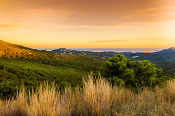 The Sunset of Andalusia looking on to Marbella