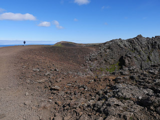 Der Krater Saxoll auf der Halbinsel Snæfellsnes auf Island