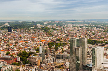 Aerial view of Frankfurt