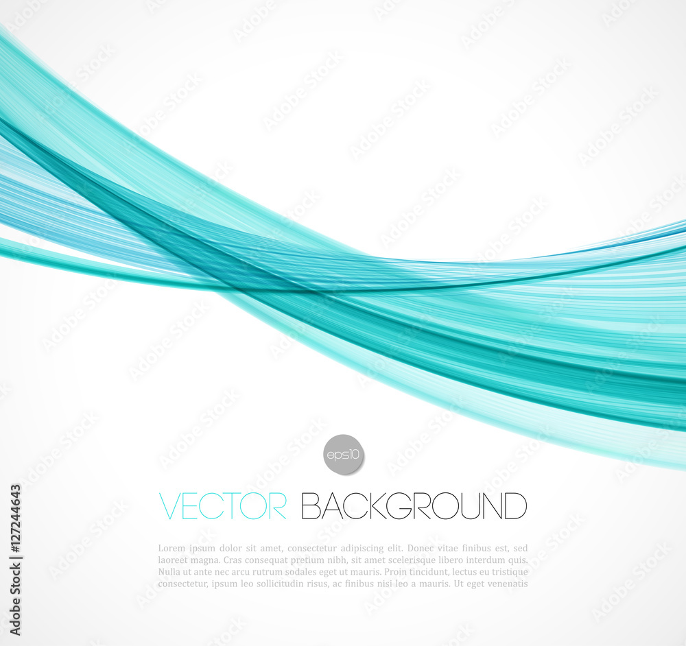 Poster Abstract transparent fractal wave template  background brochure design