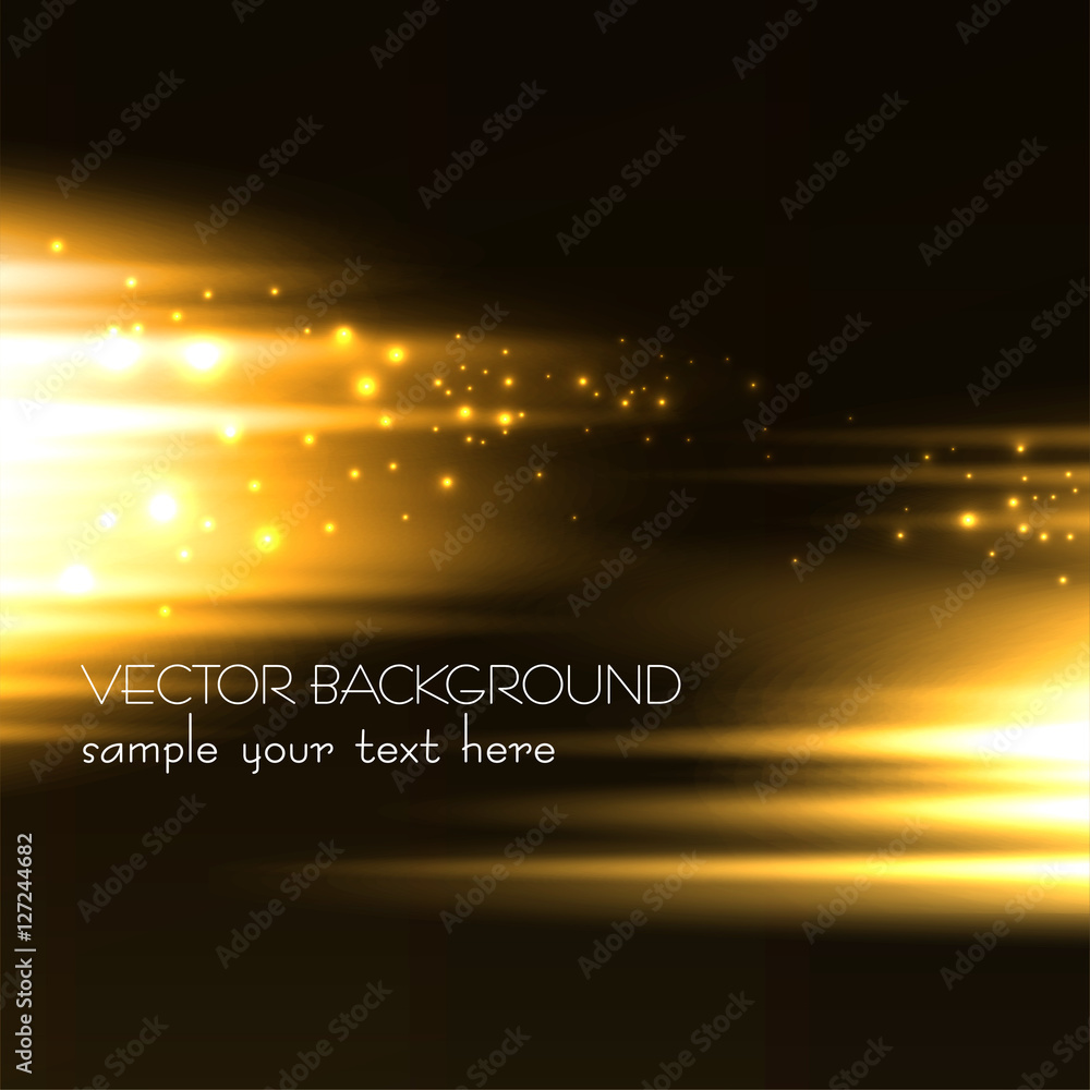 Poster Abstract dark background with  light lines