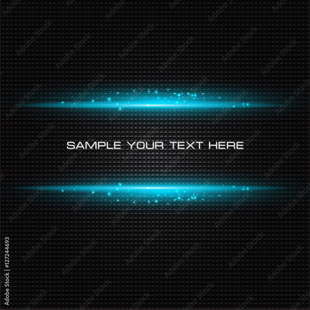 Poster abstract dark background with blue color light