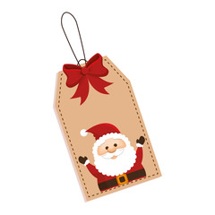 santa claus character kawaii style vector illustration design