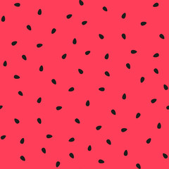 Vector watermelon background with black seeds. - 127245287