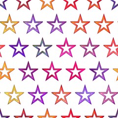 Obraz premium Seamless texture of abstract bright shiny colorful stars