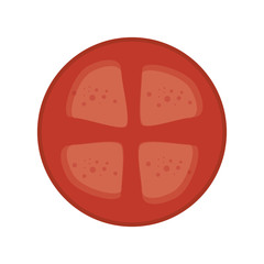 Obraz premium fresh vegetable with cute line isolated icon vector illustration design