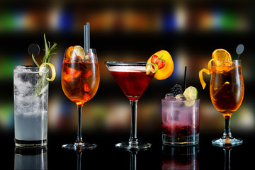 Cocktails drinks alcoholic mix