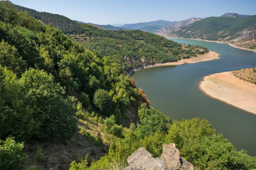 Obraz na płótnie Canvas Amazing view of Arda Rivermeander and Kardzhali Reservoir, Bulgaria